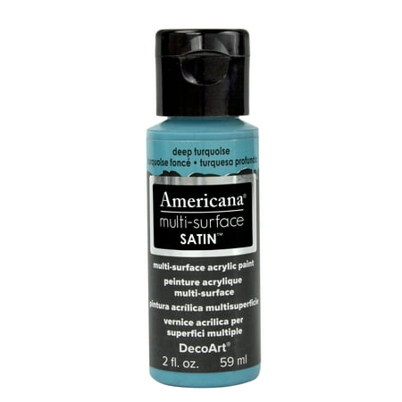 UPC: 0766218065407 | DecoArt Americana Multi-Surface Acrylic Paint 2 oz. Deep Turquoise
