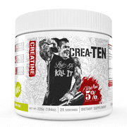 5% Nutrition Rich Piana Crea-TEN Creatine Powder Muscle Building Supplement (Lemon Lime)