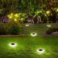 thumbnail image 6 of SLYNSHome Solar Ground Lights Outdoor,Flat Solar Powered Disc Lights Waterproof Landscape Lighting for Pathway Garden Yard Lawn Walkway Driveway, 6 of 9
