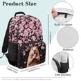 thumbnail image 7 of Pzuqiu Cherry Blossom Capybara Print 17 Inch Backpack for Kids Ages 6-18 Preschool Elementary Schoolbag with Adjustable Straps Large Capacity Bookbag for Back to School, 7 of 7