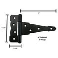 thumbnail image 2 of Shed Windows and More 6" Colonial Powder Coated Steel Door Hinges, Black, 12-Piece Set, 2 of 3