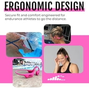 H2O Audio Betty x TRI 2 Multi-Sport Waterproof Bone Conduction Headphones – IPX8 Waterproofing, Bluetooth 5.3, Built-in MP3, 8GB – Swimming, Running, Triathlon, Open Ear – Pink