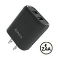 thumbnail image 4 of 12W/2.4A Fast Charging Dual USB Port Home Travel Wall Charger for Moto G Stylus 5G (2022) - Black, 4 of 6