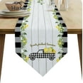 thumbnail image 2 of Lemon Truck Lattice Table Runners Wedding Decoration Modern Dining Table Decor Table Runners, 2 of 4