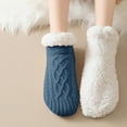 thumbnail image 5 of Eltusu Toddler Girls Fleece Socks, Soft Winter Thermal Mid-Calf Winter Socks Blue Size 3-4 T, 5 of 6