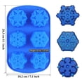 thumbnail image 3 of Xihbxyly Molde para Pastel de Flores, Juego de Moldes Antiadherentes para Hornear, Molde Versátil para Muffins de Chocolate, Diseño de Alta Conductividad Térmica, Apto para Horno, Microondas y Congel, 3 of 7
