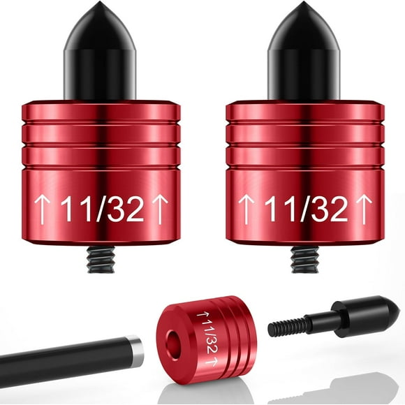 2 Pack Crossbow Decocking Heads – Safe Release Arrow Points to Prevent Dry Fire, Universal Fit for Hunting Crossbow Bolts,Red