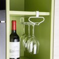 thumbnail image 4 of Sailing Estante de Vidrio Colgante, 2 Piezas Estante de Vidrio Colgante Almacenamiento de Vidrio Colgante, para Cocina, Bar o Restaurante, 31 cm x 8,6 cm (Blanco), 4 of 5