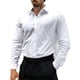 thumbnail image 2 of pstuiky camisas de manga larga para hombre, Camisa de lino de manga larga con botones y botones de color liso para hombre salir tops s, 2 of 9