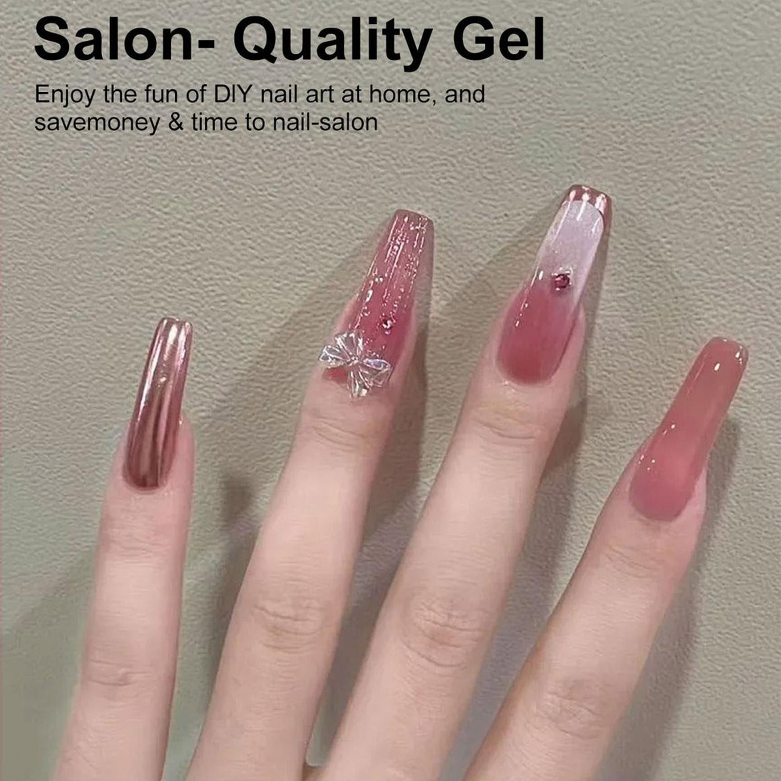 Nail Phototherapy Gel Set,Long-Lasting Nail Color Gel Polish Kit with 8 Colors,Nail Art Tools,Salon-Quality Manicure Set for Home Use – Includes Nail File,Cuticle Pusher,Nail Clipper & Nail Glue