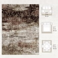 thumbnail image 5 of VUNATE 5'x7' Area Rugs for Living Room Machine Washable Rugs Abstract Vintage Distressed Indoor Rug Carpet Soft Lightweight Large Area Rug for Bedroom Dining Room Kitchen Foldable Nonslip Rug Brown, 5 of 7