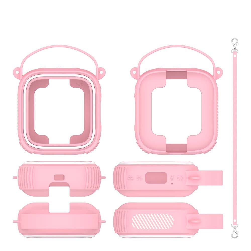 Speaker Silicone Case for Soundcore Boom GO 3i, Bluetooth Audio Sleeve Skin Shell Outdoor Speakers Portable Storage Cover Shell Travel Holder Protector(Sold without manufacturer warranty)