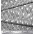 thumbnail image 3 of Soimoi Poly Georgette Fabric Stripe Block Print Fabric by Yard 52 Inch Wide, 3 of 3
