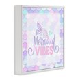 thumbnail image 2 of Stupell Industries Coastal Pastel Mermaid Vibes White Framed Giclee Art, 12 x 12, by Kim Allen, 2 of 8