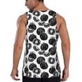 thumbnail image 3 of Fotbe Hand Drawn Tomatoes Pattern Men's Quick Dry Workout Tank Top Gym Muscle Tee Fitness Bodybuilding Sleeveless T Shirt Breathable Workout Shirt-3X-Large, 3 of 9