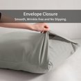 thumbnail image 4 of Kelnaro 2 Pack Microfiber Body Pillowcase 20x54 Inches, Envelope Closure Wrinkle Resistant Soft Body Pillow Cover All Season, Light Gray, 4 of 5