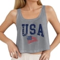 thumbnail image 1 of Gpoecd Débardeurs pour Femmes Grande Taille Été Confortables Mode Col Rond Imprimé Sans Manches Haut Camisole pour Femmes Débardeurs Gris,G, 1 of 4