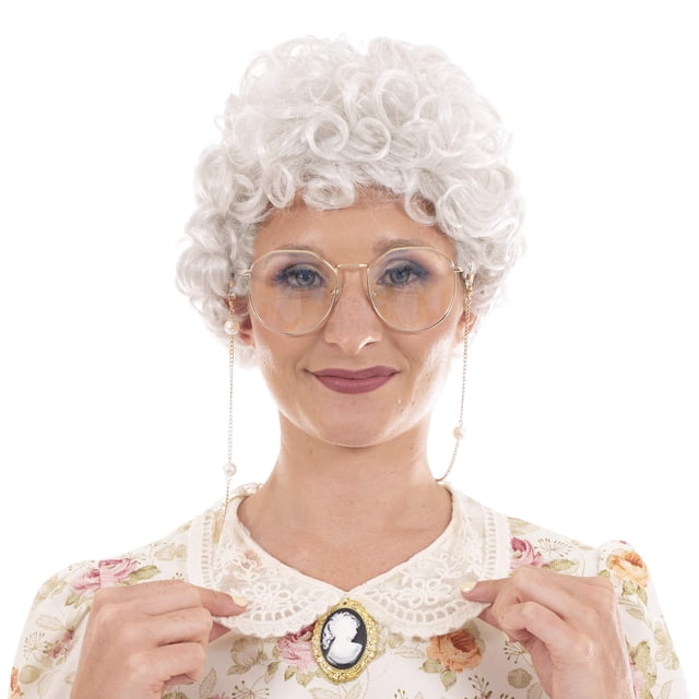 Peluca de disfraz Toynk The Golden Girls Sophia de fibra sintética