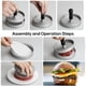 thumbnail image 4 of Prensa para hamburguesas antiadherente, construcción resistente, máquina para hacer hamburguesas perfectamente cocidas, mango de diseño ergonómico, regalo ideal para amantes de la parrilla, 4 of 7