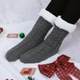 thumbnail image 3 of Loritta Women Slipper Fuzzy Socks Fluffy Warm Winter Cozy Thick Non Slip Socks with Grippers, 2 Pairs, 3 of 6