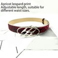 thumbnail image 5 of Aurgiarme Oval Buckle Belt for Adult Fashionable Street Waistband for Pants Animal Pattern Waiststrap Women Daily Waist Ornament, 5 of 8