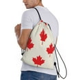 thumbnail image 4 of Yiaed Happy Canada Day Print Drawstring Bags Drawstring Backpack Bulk String Back Pack Gym Sport Bag-Small, 4 of 5