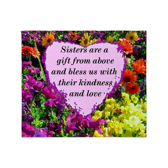 CafePress - SISTER BLESSING Throw Blanket - Soft Fleece Throw Blanket, 50"x60" for All Ages