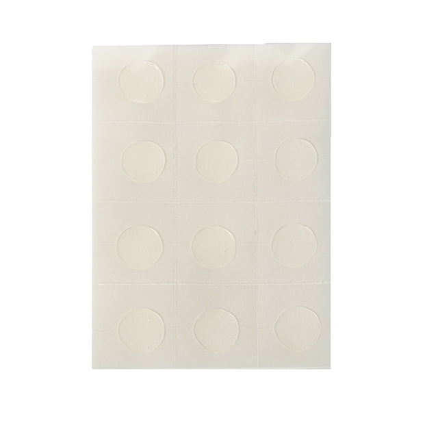 Yuarrent Pegamento punto transparente joyería blanco copos de nieve globo accesorio adhesivo cera sello pegatinas ventana colgante cinta rodillo Kits de decoración para fiestas 10mm12 Granos Yuarrent HA047885-03