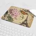thumbnail image 5 of CafePress - Eiffel Tower Vintage Floral Butterfly Pa Mousepad - Non-slip Rubber Mousepad, Gaming Mouse Pad, 5 of 6