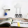 thumbnail image 3 of OUSITAID Magnetic Key Holder for Wall Door  Magnetic Key Ring Holder with Adhesive  Magnetic Key Rack Organizer Hooks  2 Pack  White, 3 of 6