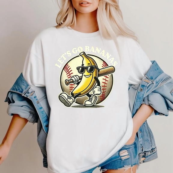 Funny Banana Baseball Shirt, Sports Team Mascot, Hip Hop Banana T-Shirt, Sizes S-5XL - Gategoo