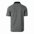 thumbnail image 2 of Gioberti Mens Regular Fit Yarn Dye Striped Short Sleeve Polo Shirt with Pocket, 2 of 5