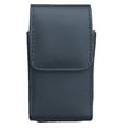 thumbnail image 2 of Black leather case with fixed clip fits Lively Jitterbug Flip2, Flip 2, 2 of 6