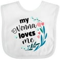 thumbnail image 3 of Inktastic My Nonna Loves Me for Girls Granddaughter Girls Baby Bib, 3 of 4