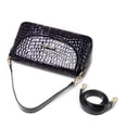 thumbnail image 4 of FEIMINA Genuine Leather Shoulder Bag for Womens, crossbody Bag with Adjustable Strap,crocodile handbags women,Retro purple purses for women, 4 of 10