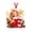 E, variant on Christmas Letter Hanging Ornament 2D Acrylic Decoration for Tree Home Full 26 Letters Festive Illustration Pre-tied Red String for Tree Home Display Style F
