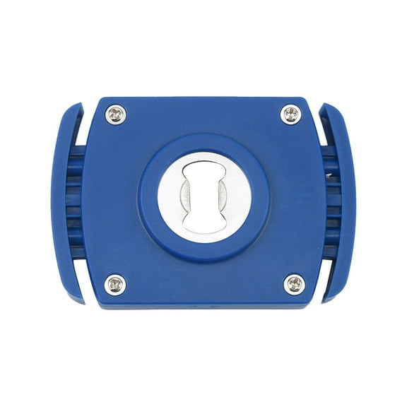 Aluminum Can Opener,Two-in-One Handheld Safety Manual Can Opener for Beverage Cans,Bottle Opener,Household Bar Tool,Can Top Remover,Lid Remover,Beer-Soft Edge-Soda-Can Opener,Blue,3.94x2.76x0.47"