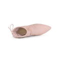 thumbnail image 4 of Unique Bargains Bottines à Talon Bloc à Enfiler avec Cordon pour Femme Rose Poussière US 8.5, 4 of 7