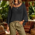 thumbnail image 2 of XuJwPNcy Long Sleeve Shirts for Women Breathable Comfy Scoop Neck Tops Summer Casual Vacation Clothes Loose Beach Cover Ups, 2 of 5