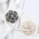 thumbnail image 4 of Broche de flores CHAO elegante broche de bellas artes sencillo blanco, 4 of 4