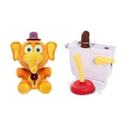 Flushin' Frenzy + Five Nights at Freddy's Pizza Simulator - Orville Elephant Collectible Figure, Pack of 2