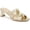 Gold Leather, variant on Jewel Badgley Mischka Womens Cheryl Slip On Padded Insole Block Heel