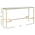 thumbnail image 4 of SAFAVIEH Lucille Solid Classic Console Table, Gold/Glass Top, 4 of 4