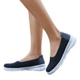 thumbnail image 2 of NOKIO Walking Shoes Women Breathe Mesh Slip On Sneakers Women Comfortable Lightweight Shoes Flats Casual Shoes nisex Lightweight Work Shoes Sporty Breathable Slip Work Trainers, 2 of 5