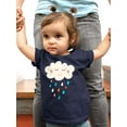 thumbnail image 2 of Happy Cloud Raining T-Shirt Infant -Image by Shutterstock,  18 Months, 2 of 4