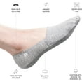 thumbnail image 2 of No Show Socks 3 Pairs for Women and Men, Non Slip, Low Cut Liner, Invisible, Loafer, Sneaker, Flats, Boat Socks, 2 of 5