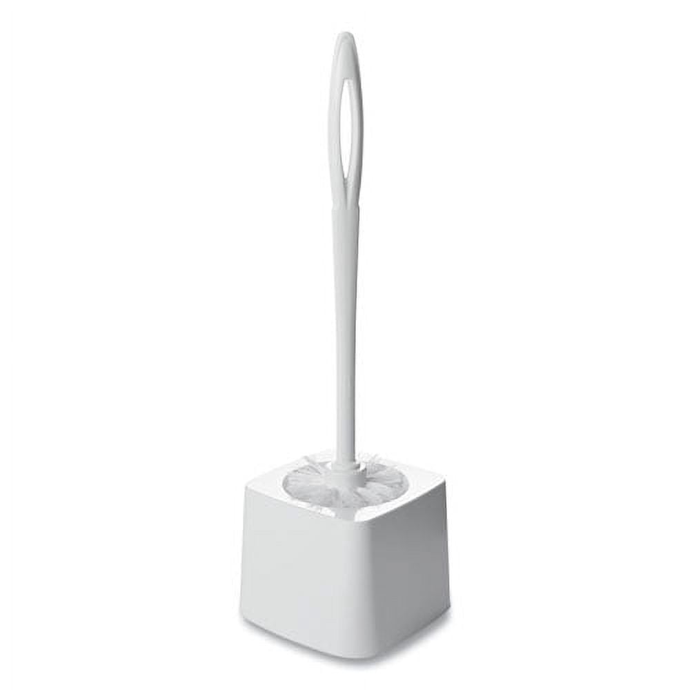 Commercial-Grade Toilet Bowl Brush Holder, White | Bundle of 10 Each