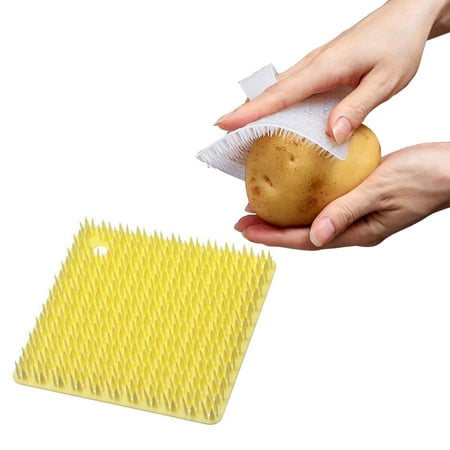 

Multifunctional Fruit and Vegetable Brush Vegetable Brush Scrubber for Food Silicone Bristles Potato Scrubber Brush for Delicate or Tough-Skinned Vegetables