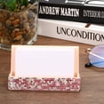 thumbnail image 4 of Business Card Holder for Desk, 2 Pack Rhinestone Business Card Holders Crystal Card Stand Organizer, Pink, 4 of 5