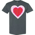 thumbnail image 3 of Inktastic Valentine Red Heart with Dots T-Shirt, 3 of 5